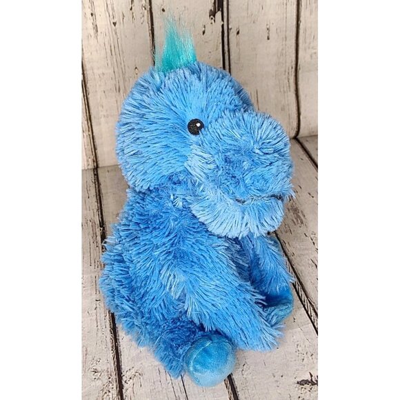 7" Warmies Juniors Blue Dinosaur Plush Toy Hugging Arms Microwavable Weighted - Picture 1 of 3
